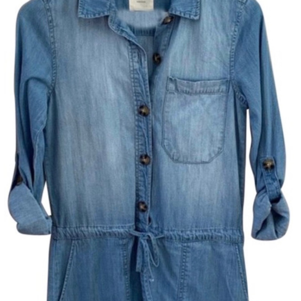 HARPER HERITAGE denim short romper